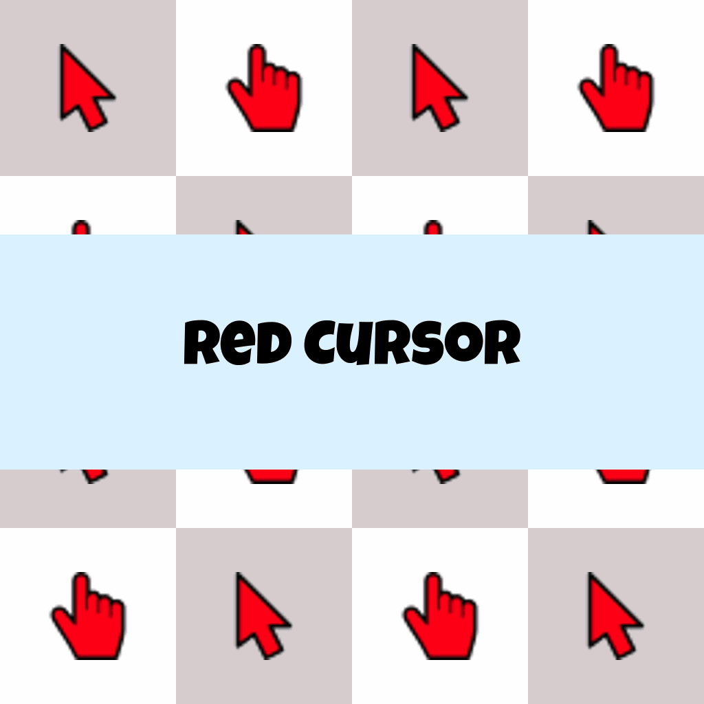 Preview Red Cursor custom cursor pack
