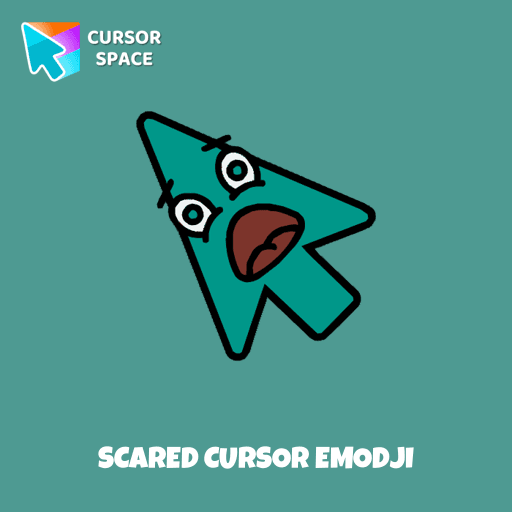 Scared cursor emodji